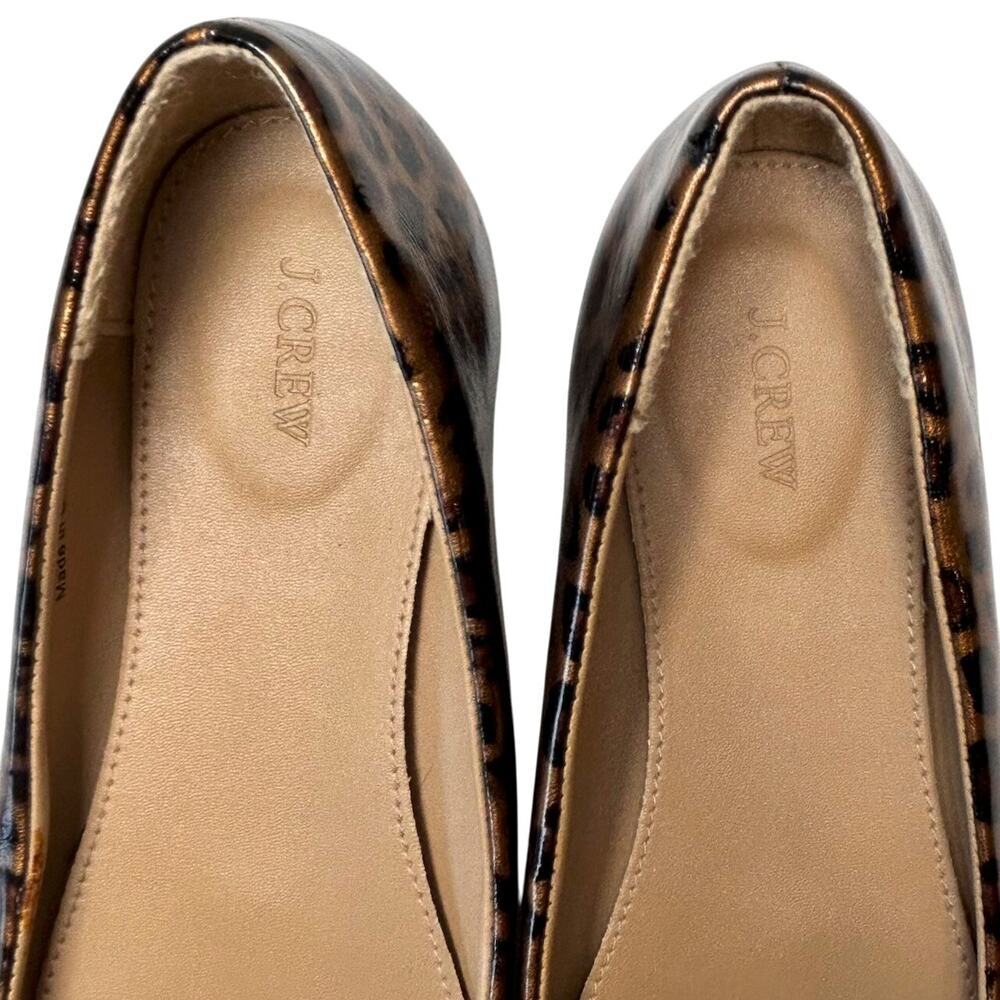J Crew Tortoise Print Ballet Flats Women's size 9 Cottage Coquette - Picture 3 of 7
